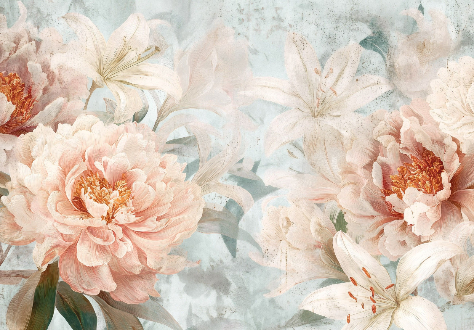 Флис Фототапет FLOWERS 